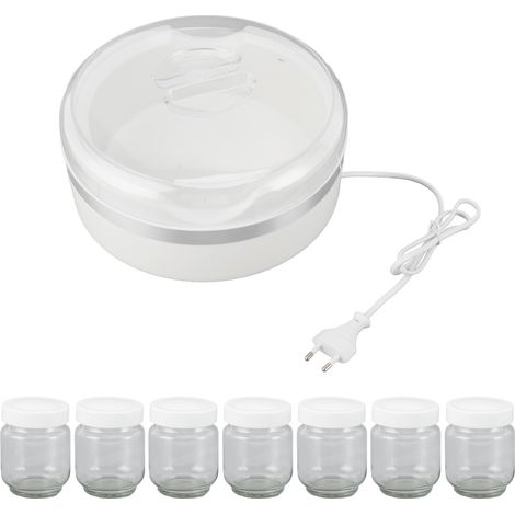 Yaourtière multifonctionnelle à température constante, Pot intérieur haute capacité, vin de riz automatique avec 7 tasses pour la maison, prise ue 220V (1/5)