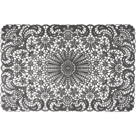 Mantel individual rectangular de plástico de 30 x 45 cm, 1 unidad. (1/4)