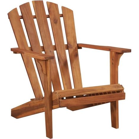 Chaise de jardin acacia massif foncé Sikash (1/2)