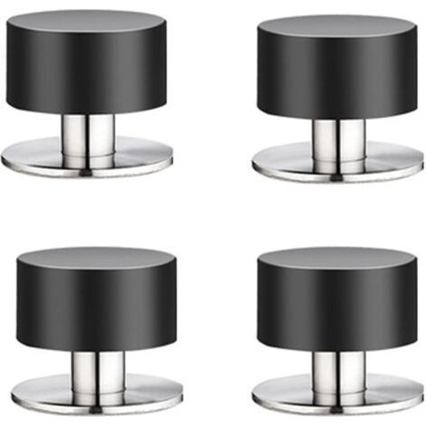 4er-Set Türstopper aus Gummi – 3M-Selbstklebefolie – Edelstahl und Gummi – Wasserabweisend – Für Wände und Möbel (1/5)
