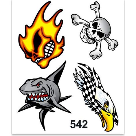 Adesivi Sticker Shark - Teschio - Tibie, 10 x 12 cm (1/4)