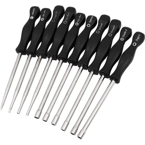 10pcs Kits d'outils de Tournevis de réglage de carburateur universels pour Moteur à 2 Cycles commun (1/5)