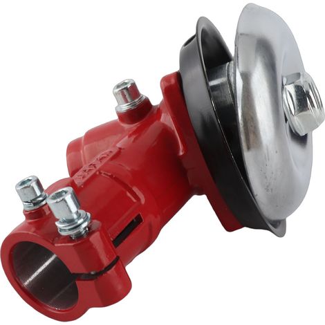 1 pièce tête à engrenages rouge de rechange pour débroussailleuse coupe-herbe tondeuse, boîte transmission en alliage aluminium et acier diamètre 26 mm 9 dents (1/5)