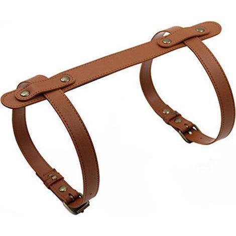 Porte-tapis de yoga avec sangle de transport réglable pour couverture de pique-nique en extérieur (marron) (1/5)