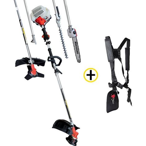 Débroussailleuse thermique 42,7CC 2T – 4 en 1 avec lame 3 dents et tête Tap & Go – Puissance 1200W pour terrains difficiles – Korman Garden