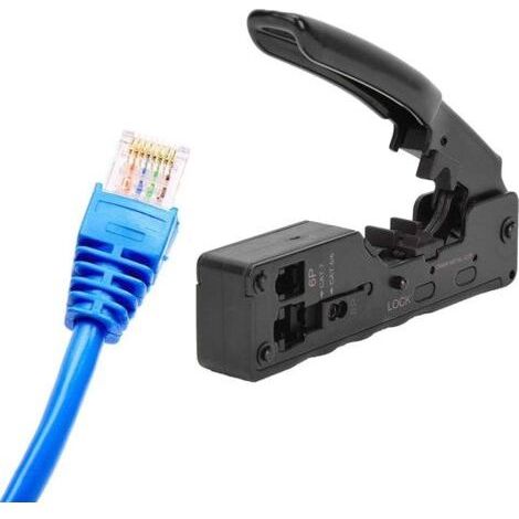Pince �� Sertir RJ45 Multifonction Manuelle 8P 6P pour C��bles R��seau RJ12/11 C��bles T��l��phoniques
