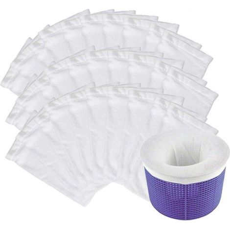 YMYNY Skimmersocken, wiederverwendbare Filterbeutel für Schwimmbecken, für Skimmerkörbe, Sauger, Pumpenfilter, Schwimmbecken und Whirlpools (1/5)