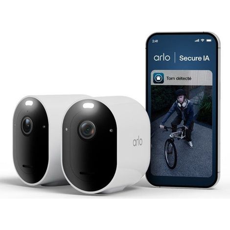 ARLO Pro 6 2K+ Kit di videocamere di sicurezza esterne 2 unità con spotlight e sirena (1/5)