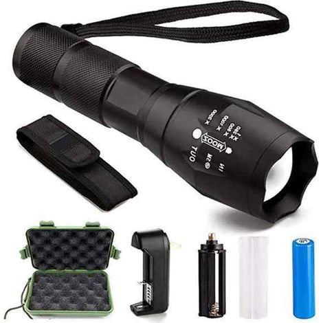 G700 LED Hochleistungs-Taschenlampe, Militärqualität, 18650-Akku - G700 LED Hochleistungs-Taschenlampe, Militärqualität, 18650-Akku (1/5)