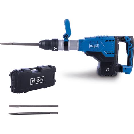 Scheppach Marteau de démolition AB2000 – 60 Joules – 2000 coups/min – 220-240 V – 1700 W – Marteau perforateur – Marteau piqueur – 12 positions de burinage