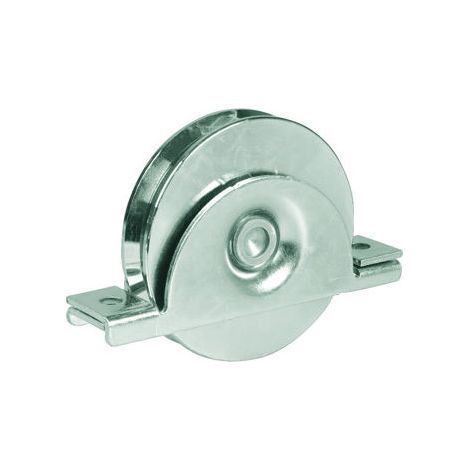 Vigor-Blinky 393 Ruote per Cancelli Gola V con Supporto Diametro 140 mm Acciaio Zincato Cuscinetto da Incasso