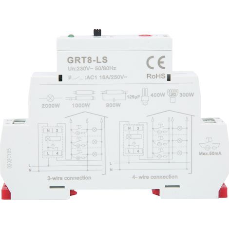 Relais temporisé Type de commutateur d'escalier, équipement de contrôle de Distribution d'énergie GRT8-LS AC230V (1/5)