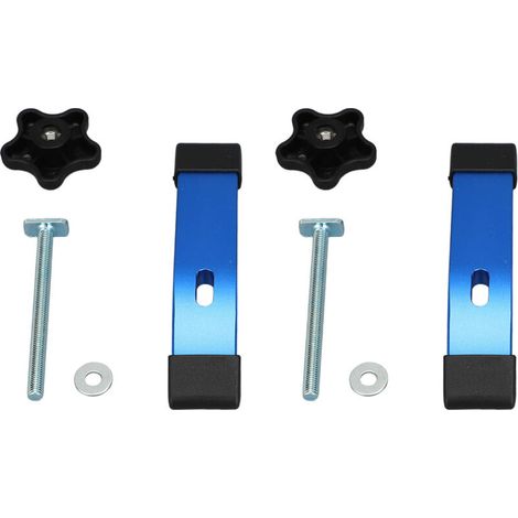 2 jeux de pinces à fente en T pour le travail du bois, accessoires de poignée de piste multifonctionnels en aluminium (1/5)