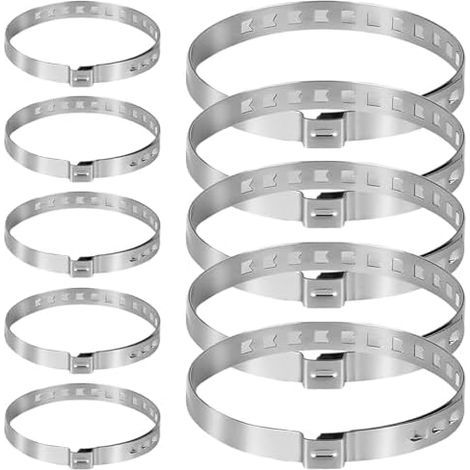 Collier Soufflet Cardan，10 Pièces soufflet de cardan universel serrage souffle 5 Petites et Grandes，pour la Plupart des VéHicules - (1/5)
