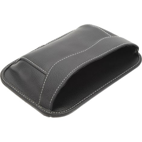 Organisateur latéral de siège auto, mini sac de rangement en cuir PU, pour porte, console centrale, dossier de siège, combleur d'espace (1/5)