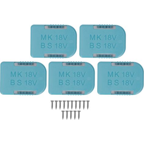 Support mural robuste pour batterie d'outil électrique, lot de 5 supports de rangement, compatible Bosch BAT622 BAT609 BAT618G BAT609G, fixation solide, organisez vos accus facilement. (1/5)