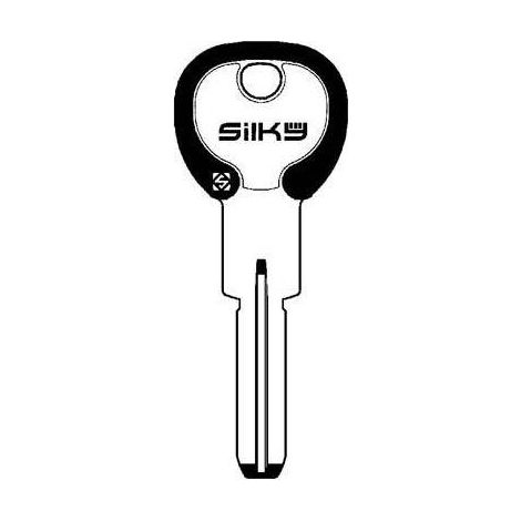 CHIAVE PUNZONATA AGB AGB5DZ SILKY SILCA - OTTONE NICHELATO - 5 pezzi