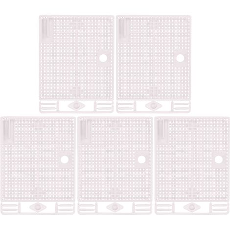 5 pièces cage d'isolement reine apiculture réutilisable transportable blanche introduction (1/5)