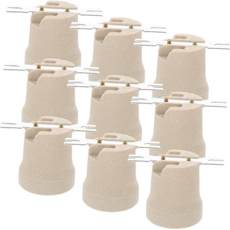Douille E27 En Céramique Résistante À Haute Température Support De Lampe Fileté Pour Ampoule À Vis Usage Domestique Et Commercial 12 Pièces 2 pouces (1/4)