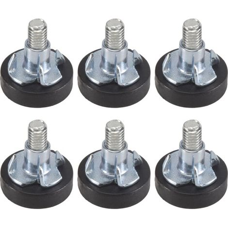 32 Pièces Niveleurs de Meubles Réglables M6 Pieds de Chaise Vis Réglables pour Jambes (1/4)