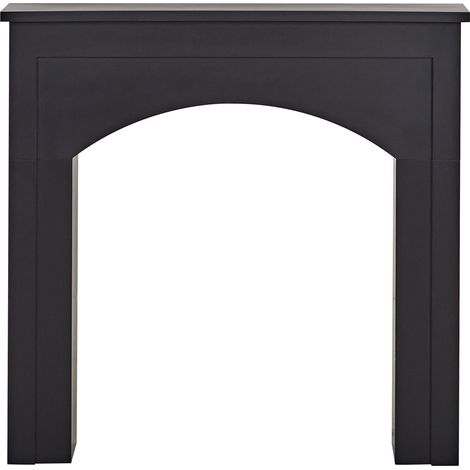 Cornice caminetto in MDF nero decorazione del soggiorno Busselton