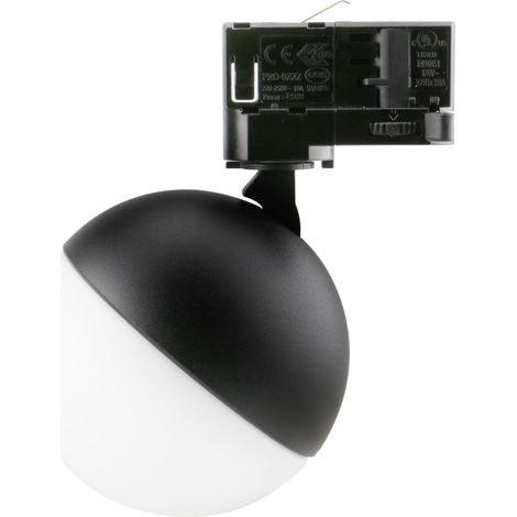 Projecteur rail tilt UKU2 Corte de fase L,C LED COB 7W 881lm(694lm)/913lm(670lm)/954lm(707lm) CRI90 2700K/3000K/4000K 150º Noir (1/4)