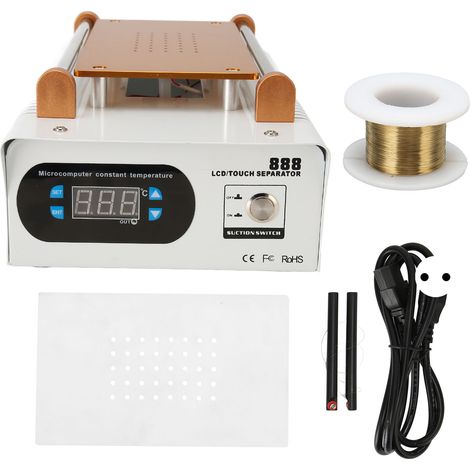 Séparateur d'écran LCD 7 pouces, machine de séparation d'écran de réparation à chaleur constante, décolleuse tactile avec prise UE 220V (1/5)