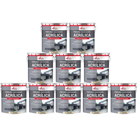 Pintura acrílica para exteriores, impermeable y duradera para fachadas exteriores - ARCAFAÇADE RENOV
