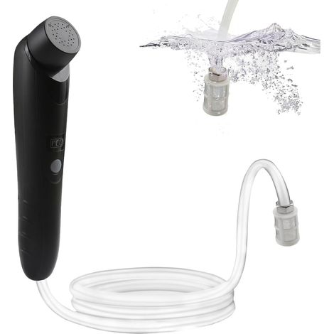 Bidet de voyage portable, douchette électrique de voyage pour douche intime post-partum et randonnées en plein air, douchette pour hommes et femmes (noir) (1/5)