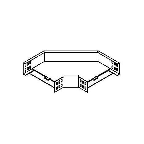 OBO Bettermann Bogen 90° horizontal,mit Winkelverbinder 60x100 Stahl bandverzinkt, 6043216