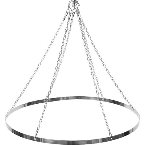 60cm Round Metal Ring Curtain Hanging Ceremony Draping Kit Stainless Metal Ceiling Bracket Accessory Wedding Decoration Indoor and Outdoor (1/5)