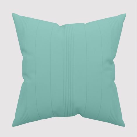Housse de coussin 60x60 cm ADELE bleu lagon, par Soleil d'Ocre