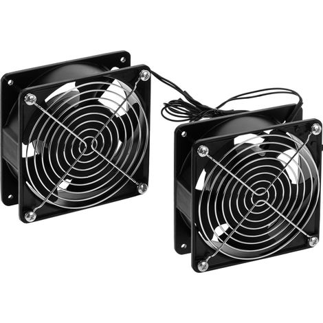 RackMatic - Ventilateurs de plafond pour rack 19" de 2 x 120mm 220VAC (1/5)