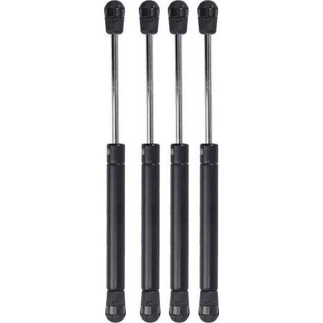 vérins à gaz 80N pour portes de placards de cuisine, charnières noires (1/5)