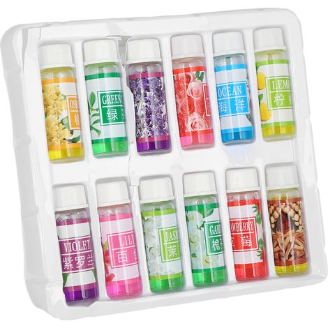 Coffret de 12 huiles essentielles de 5 ml pour soulager la fatigue et améliorer la qualité du sommeil. (1/5)