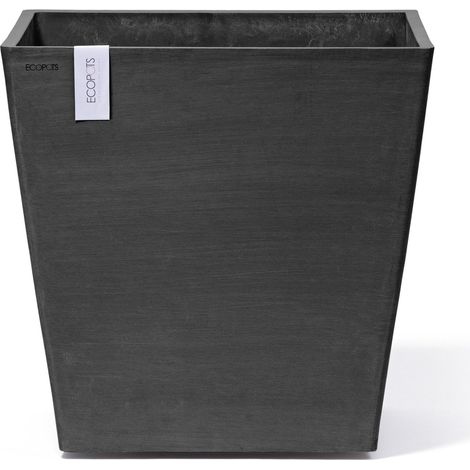 Ecopots Rotterdam Wheels 50 Blumentopf - L 50,2 cm x B 50,2 cm x H 49,5 cm - Innen- und Außenbereich