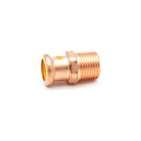PrimaPress Copper Pressfit Gas Coupler 15x1/2" - WRAS Approved (1/3)