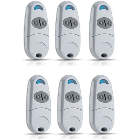 Lot de 6 Telecommande Came TOP432NA- Fréquence de code fixe 433,92 MHz Télécommande et émetteur mural pour motorisations (1/5)