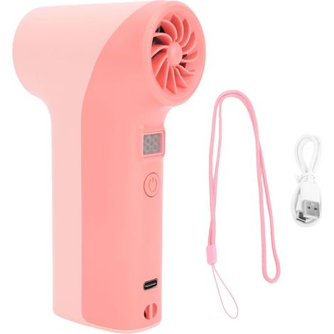 Ventilateur portable turbo 40 000 tr/min haute vitesse, 5 vitesses, rechargeable, avec lumière LED Roseate (1/5)