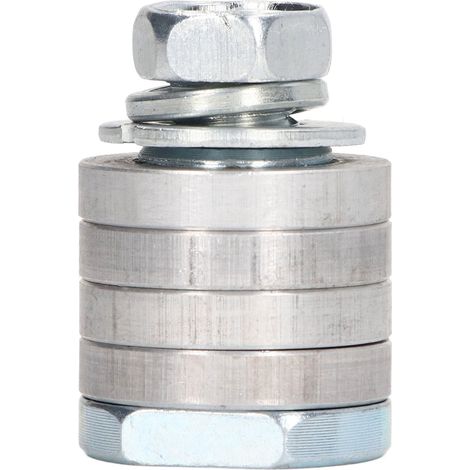 Kit Adaptateur Meuleuse Angle Tête Conversion Rainurage Réglable M14 Alliage Aluminium Argent Pour Mur Brique Carrelage 1 Vis 1 Roulement 4 Rondelles 1 Joint 1 Rondelle Élastique (1/5)