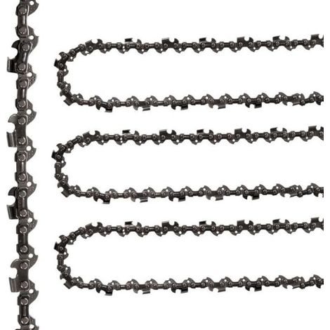 Chaînes de Tronçonneuse 12" 45 Maillons, 3PCS Chaîne de Rechange Pas 3/8" avec Guide-Chaîne (1/5)