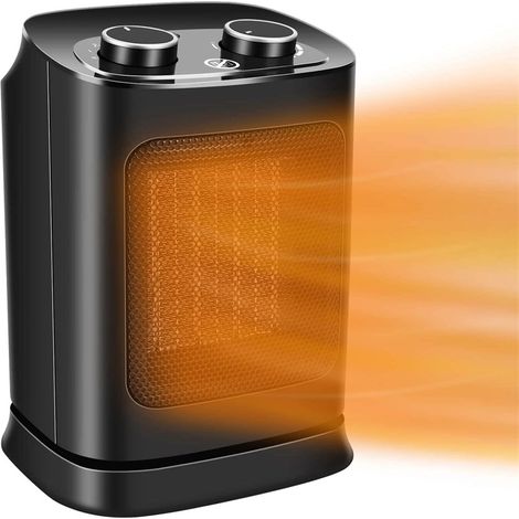 Radiateur soufflant, radiateur électrique 1800 W pour la maison, radiateur silencieux à faible consommation d'énergie pour la pièce, le bureau, 70 oscillations (1/5)