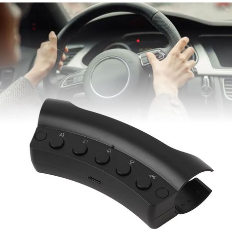 Wireless steering wheel controls with 10 buttons, compatible with all car radios, DVD players, and GPS devices. - AquaForge (1/5)
