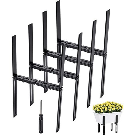 Set of Balcony Brackets, Adjustable Balcony Stand with Nut Fixing, for Balcony Railing and Window Sill (1/5)