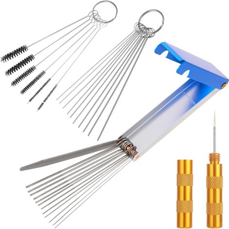 Kit de nettoyage pour gicleurs de carburateur, nettoyant pour pannes de soudage pour motos, quads, cyclomoteurs, SSV, postes à souder, carburateurs, tronçonneuses, pistolets à peinture, pannes de soud (1/5)
