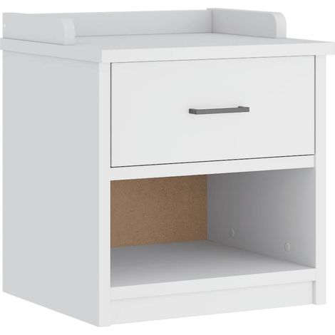 Banco de recibidor SANDNES madera maciza pino blanco 45x40x50cm vidaXL
