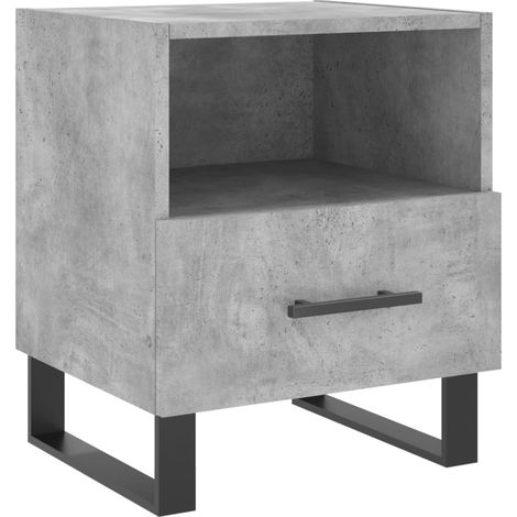 Maison Exclusive - Nachttisch Betongrau 40x35x47,5 cm Holzwerksto