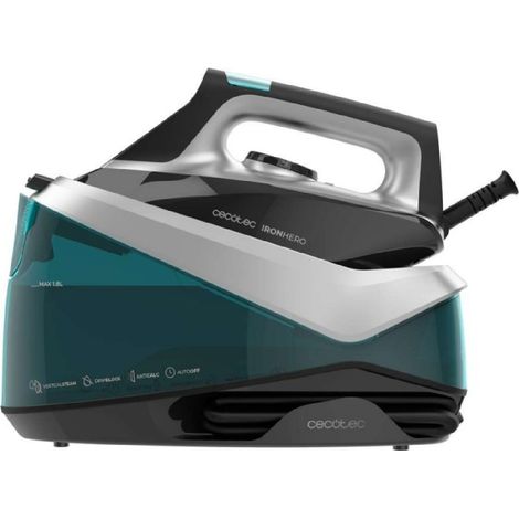 Cecotec Centro de Planchado Horizontal IronHero H-2800 Station. 2800W, Vapor 135g/m, Golpe 360g/m, Suela Cerámica, Antical