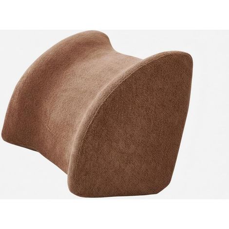 Chenille Sofa Cushion, Lumbar Support Pillow, Back and Head Support, Soft, Wear-Resistant Fabric, Elastic Foam, Back Support, Coffee, 45cm (1/5)