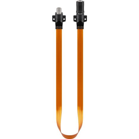 Goobay 71410 Muy Plano Impermeable Sat pasaventanas (0,3 mm, 50 cm de Largo), Color Naranja